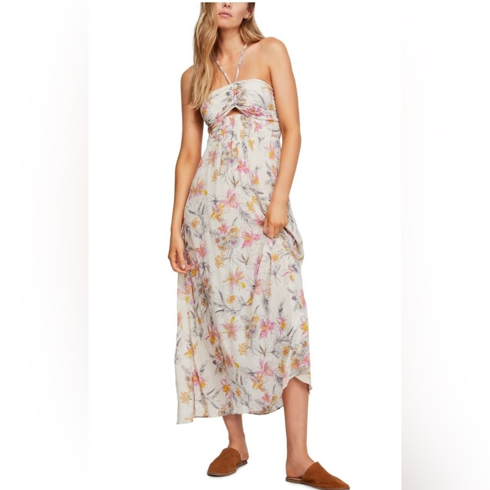 Free People One Step Ahead Maxi Slip Dress